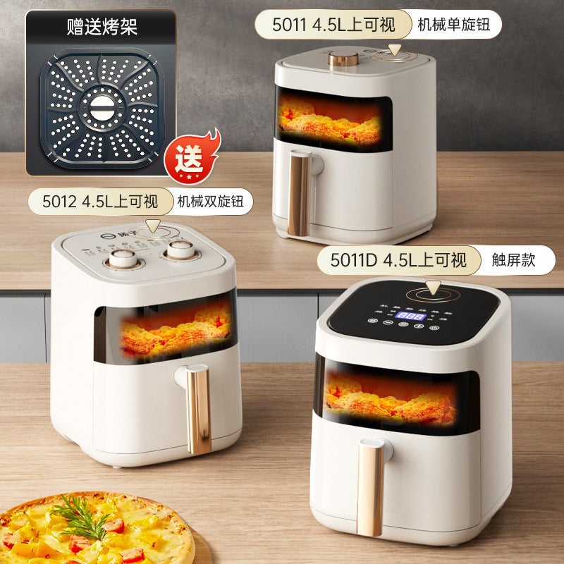 New Fully Automatic Air Fryer Touch Screen Large Capacity Oil-Free Electric Fryer Intelligent Temperature Control Adjustment Supply - Image 1